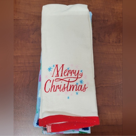 Wondershop Festive Tree & Merry Christmas Hand Towels Nwt - Picture 3 of 5